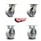 Service Caster 6 Inch Kingpinless Semi Steel Wheel Swivel Caster Swivel 2 Rigid SCC, 2PK SCC-KP30S620-SSR-2-R-2 - alternate 4